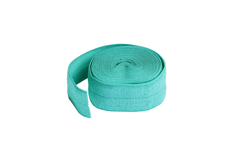 Foldover Elastic – Turquoise - Image 2