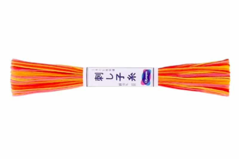 Olympus Sashiko Thread Variegated Orange ST-75