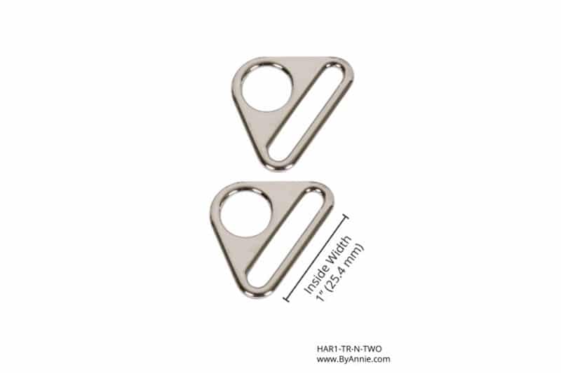 1 inch Flat Triangle Rings Nickel
