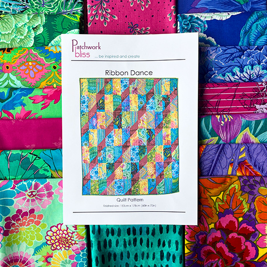 Helen Draper 'Ribbon Dance' Bright Quilt Kit