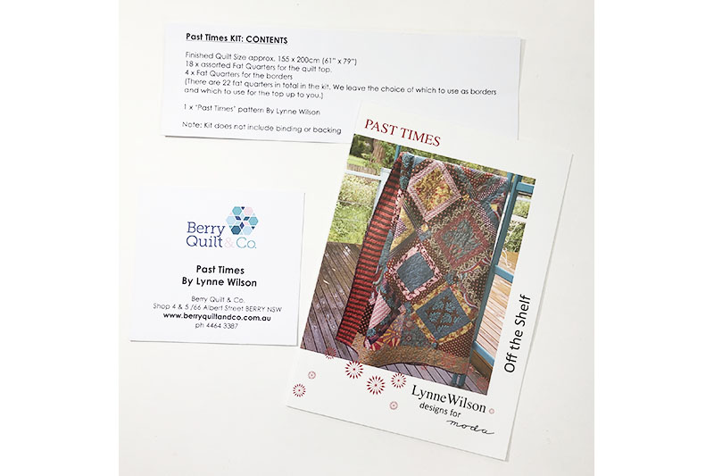 Lynne Wilson'Past Times'Quilt Kit #1 - Image 2