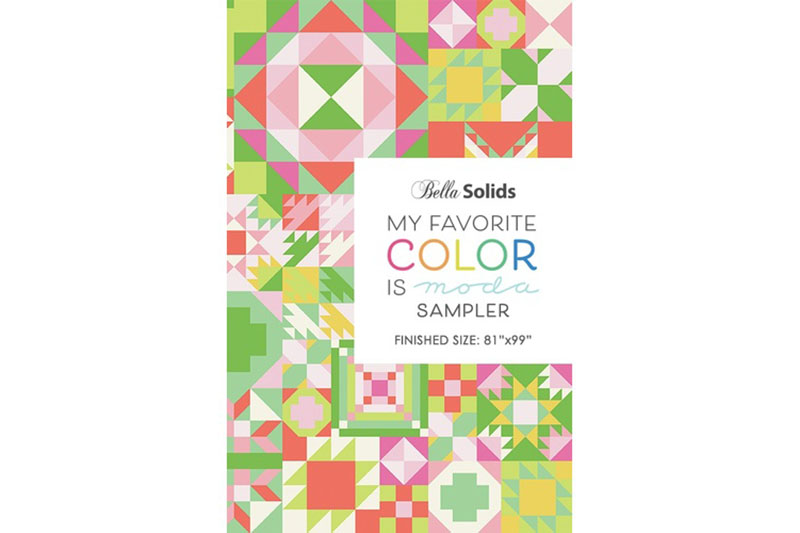 Bella Solid<br>My Favourite Colour<br>Moda Quilt Kit - Image 5
