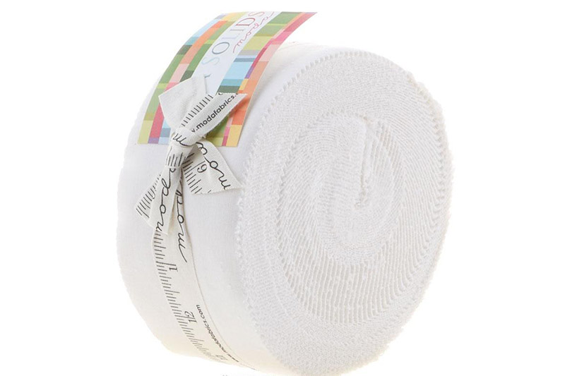 Bella SolidPlain WhiteModa Jelly Roll