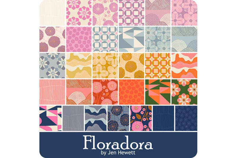 Floradora Ruby Star for Moda Jelly Roll - Image 2