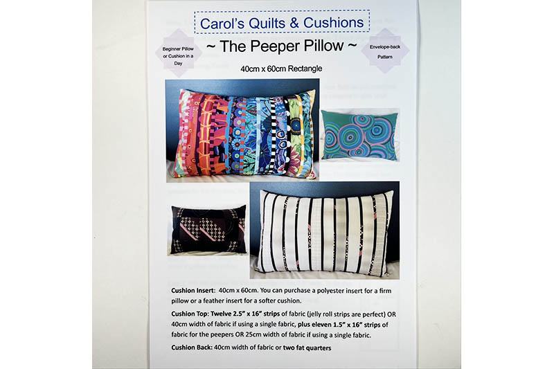 Carol Culey 'Peeper Pillow 2' Cushion Kit - Image 3