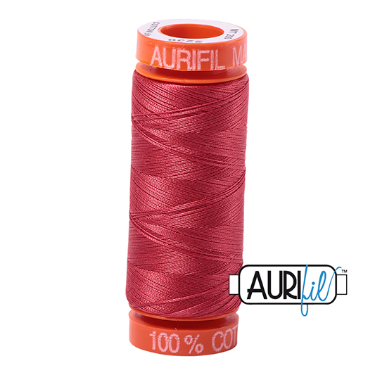 Aurifil 50wt Cotton Mako' 200m Spool - 2230 - Red Peony
