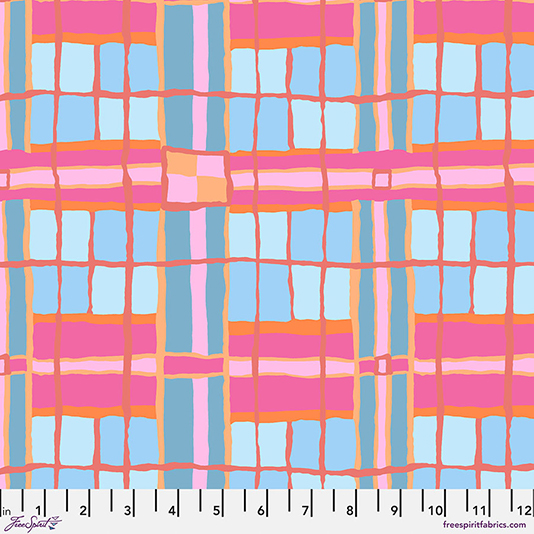 Kaffe Fassett Collective February 2024 Checkmate - PWBM086 - Blush