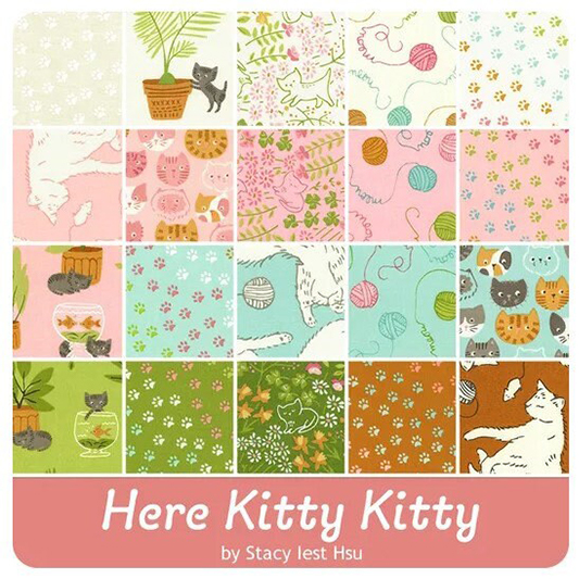 Here Kitty Kitty by Stacy Iest Hsu for Moda Jelly Roll - Image 2