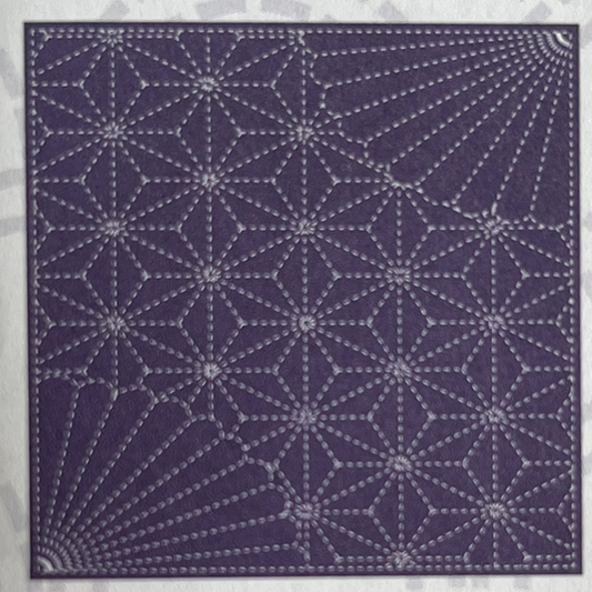 Sashiko Cloth - Galaxy Fans in Navy -207 - Image 2