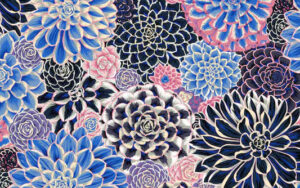 Kaffe Fassett Collective August 2022 House Leeks - PWPJ113- Contrast
