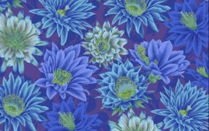 Kaffe Fassett Collective - Cactus Flower - PJ096 - Blue