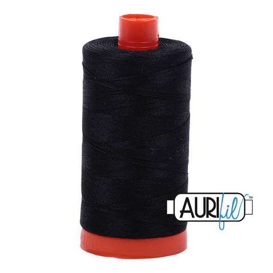 Iconic Australia Aurifil Thread Set - Great Barrier Reef 50wt Cotton Mako' 1300m Spool - Black & White - Barramundi Cod - Image 4