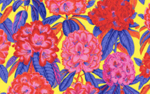 Kaffe Fassett Collective - Rhododendrons - PWPJ124 - Hot