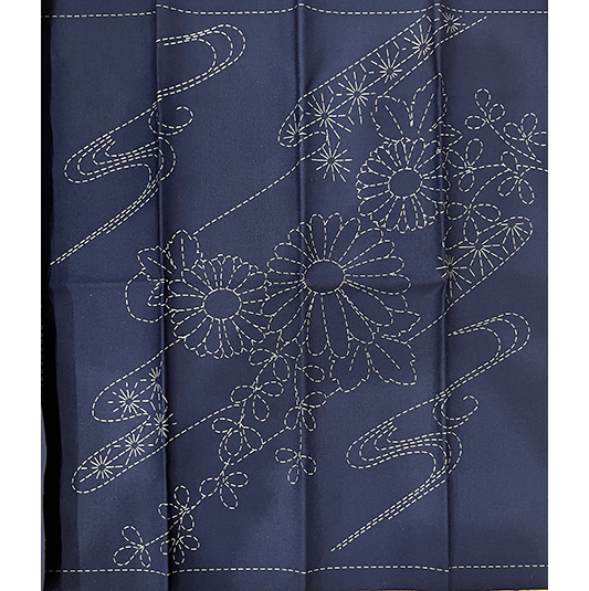 Sashiko Cloth - HM-50 PATT#1 Navy - Image 3