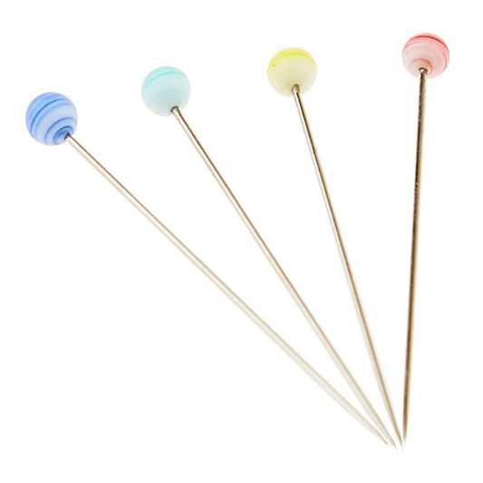 Clover Marbled Glass Head Pins - Image 2
