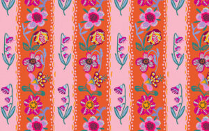 Nathalie Letè - A Spring In Paris - Wallpaper in Tangerine - PWNL047