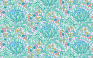 Kaffe Fassett X Morris and Co - Cotton Lawn -  Artichoke - CLKW001.Lavender