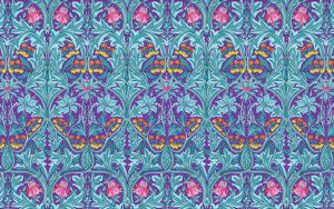 Kaffe Fassett X Morris and Co - Bluebell - PWKW004.Purple