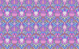 Kaffe Fassett X Morris and Co - Cotton Lawn -  Granada - CLKW004.Purple