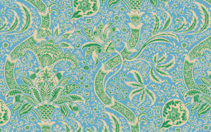 Kaffe Fassett X Morris and Co - Indian - PWKW005.Aqua