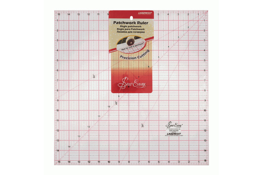 Sew Easy Patchwork Ruler - 15.5" x 15.5" Square