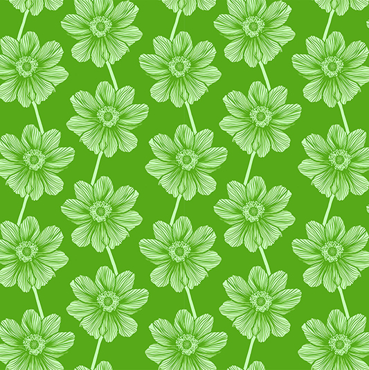 Indelible by Anna Maria Textiles - Anemone in Grass - AMT1000-72C - Image 2