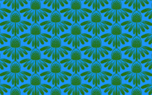 Indelible by Anna Maria Textiles  -  Coneflower in Pool - AMT1001-62C