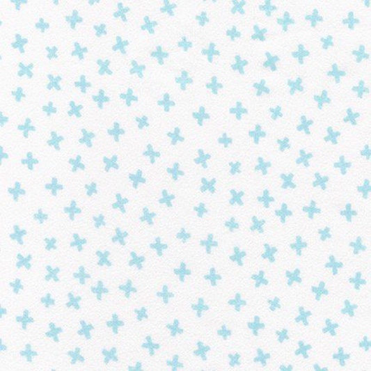Robert Kaufman Penned Pals Flannel - AAKF-18188-4 Blue Crosses