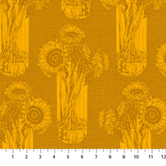 Indelible by Anna Maria Textiles - Sunflower in Saffron - AMT1004-54L