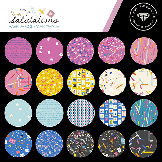 Ruby Star Society Salutations by Rashida Coleman-Hale Charm Pack - Image 2